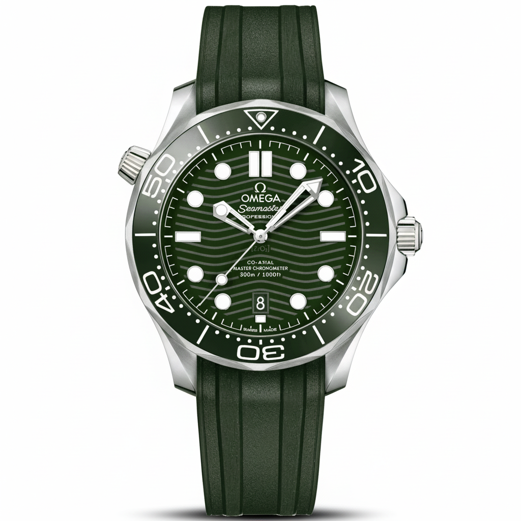 Seamaster Diver 300M Xanh Lá 42mm Dây Cao Su