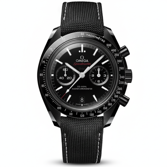 Speedmaster Dark Side of the Moon 44.25mm Tali Nilon – Edisi Premium