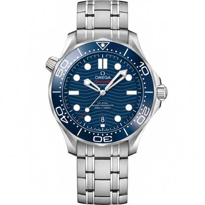 Seamaster Diver 300M Niebieski 42mm Stal