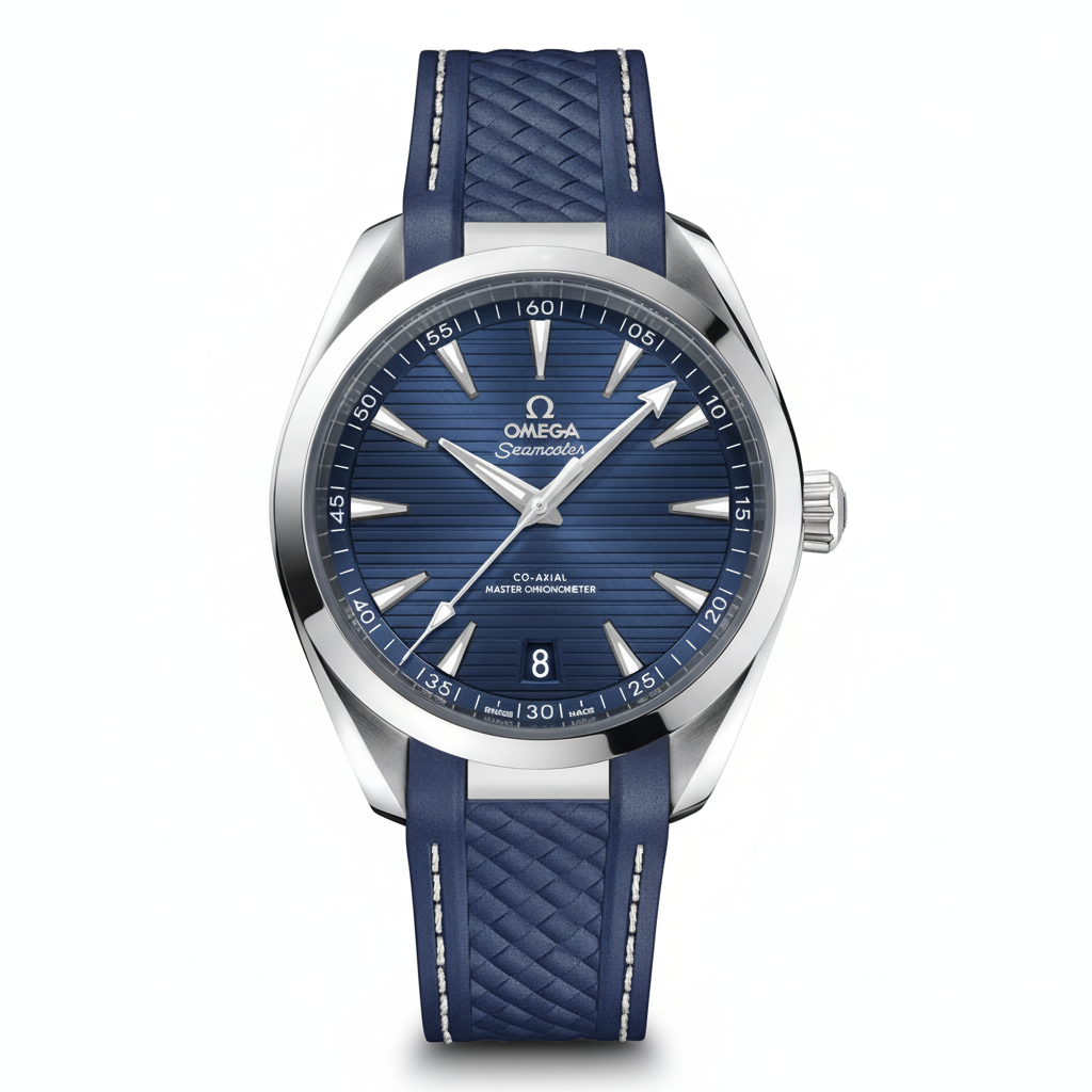 Seamaster Aqua Terra 150M 41mm Dây Đeo Cao Su – Phiên Bản Cao Cấp