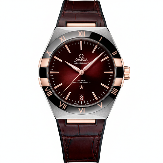 Constellation 41mm Stalen Leren Bandje
