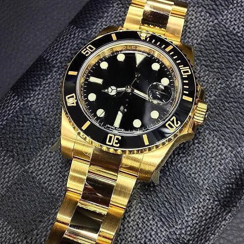 Reloj automático de hombre con esfera negra