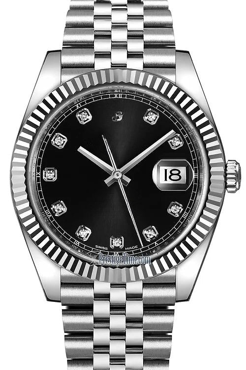 Day-Date Oyster zwarte wijzerplaat herenhorloge