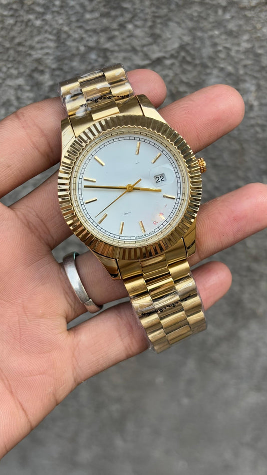 Datejust Weißes Zifferblatt Analoguhr Für Herren
