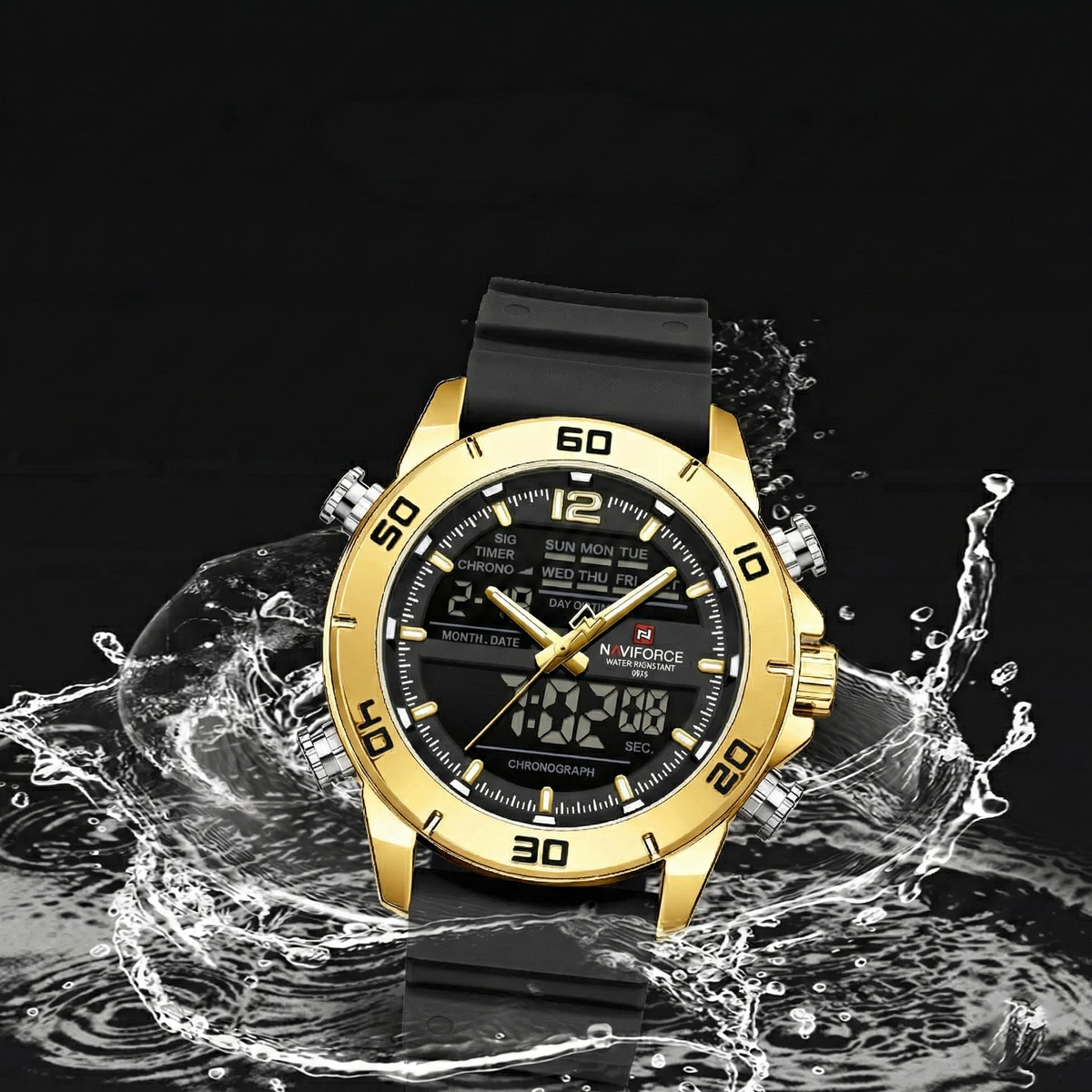Jam Tangan Sporty Titan Gold