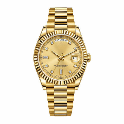 Datejust ゴールド ダイヤモンド文字盤 メンズ腕時計