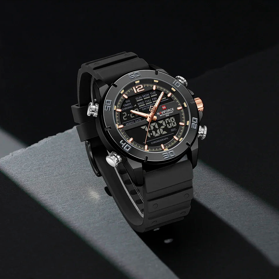 Jam Tangan Olahraga Titan Black