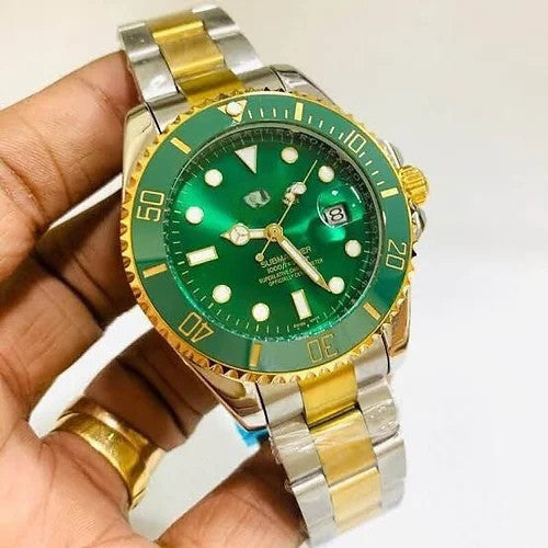 Đồng hồ nam tự động mặt số xanh lá