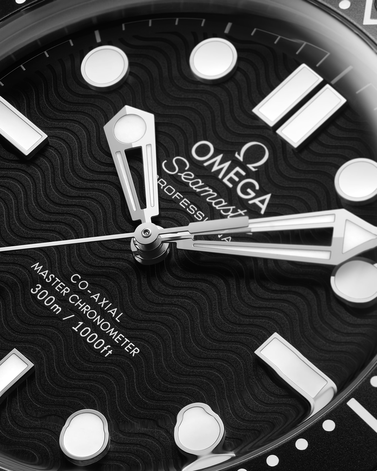 Seamaster Diver 300M 42mm Dây cao su – Đen & Trắng