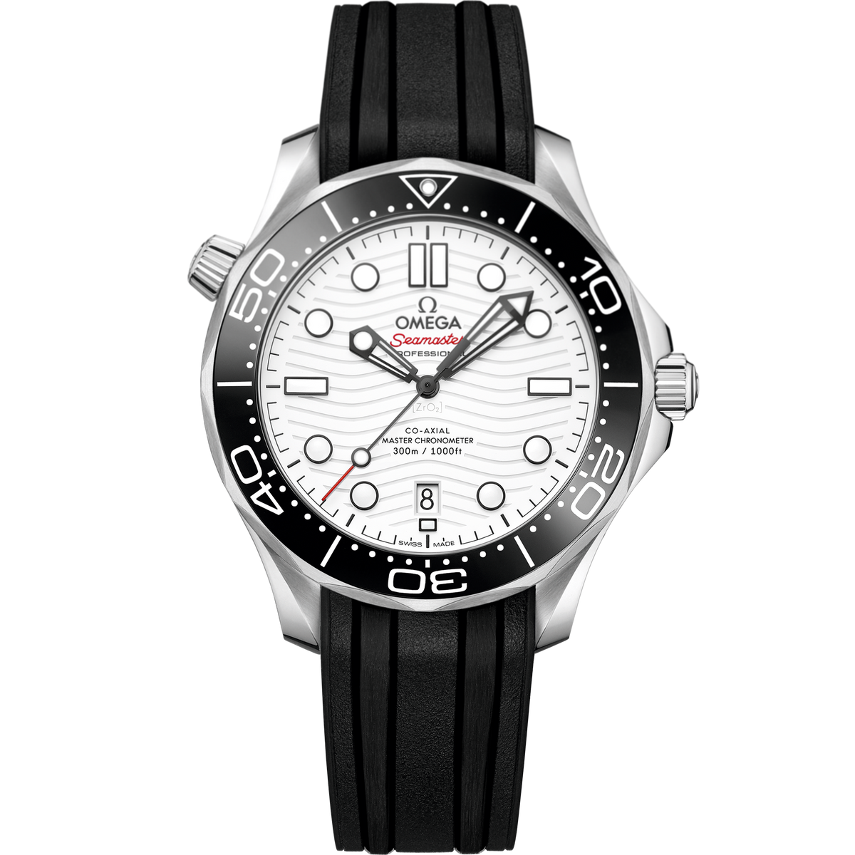 Seamaster Diver 300M 42mm Dây cao su – Đen & Trắng