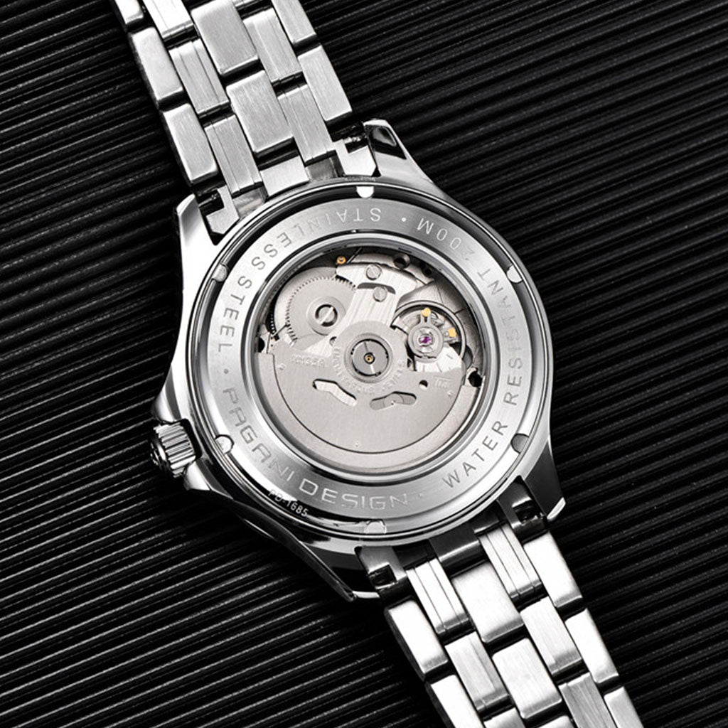 Design Veracius 黑色不鏽鋼腕錶