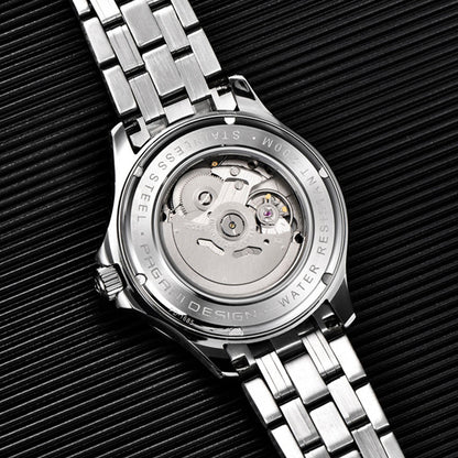 Design Veracius 黑色不鏽鋼腕錶
