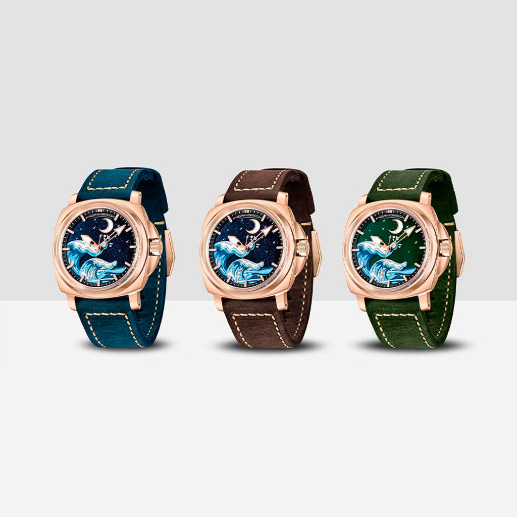 Design Wave Gold Blue