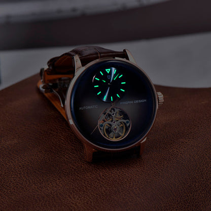 Design Tourbillon Vàng Nâu