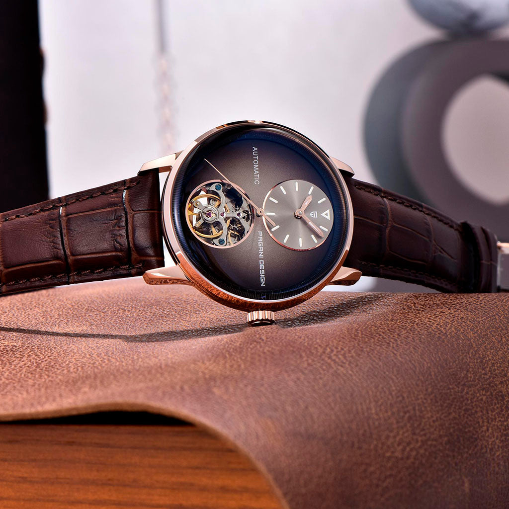 Design Tourbillon Vàng Nâu