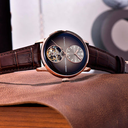 Design Tourbillon Vàng Nâu