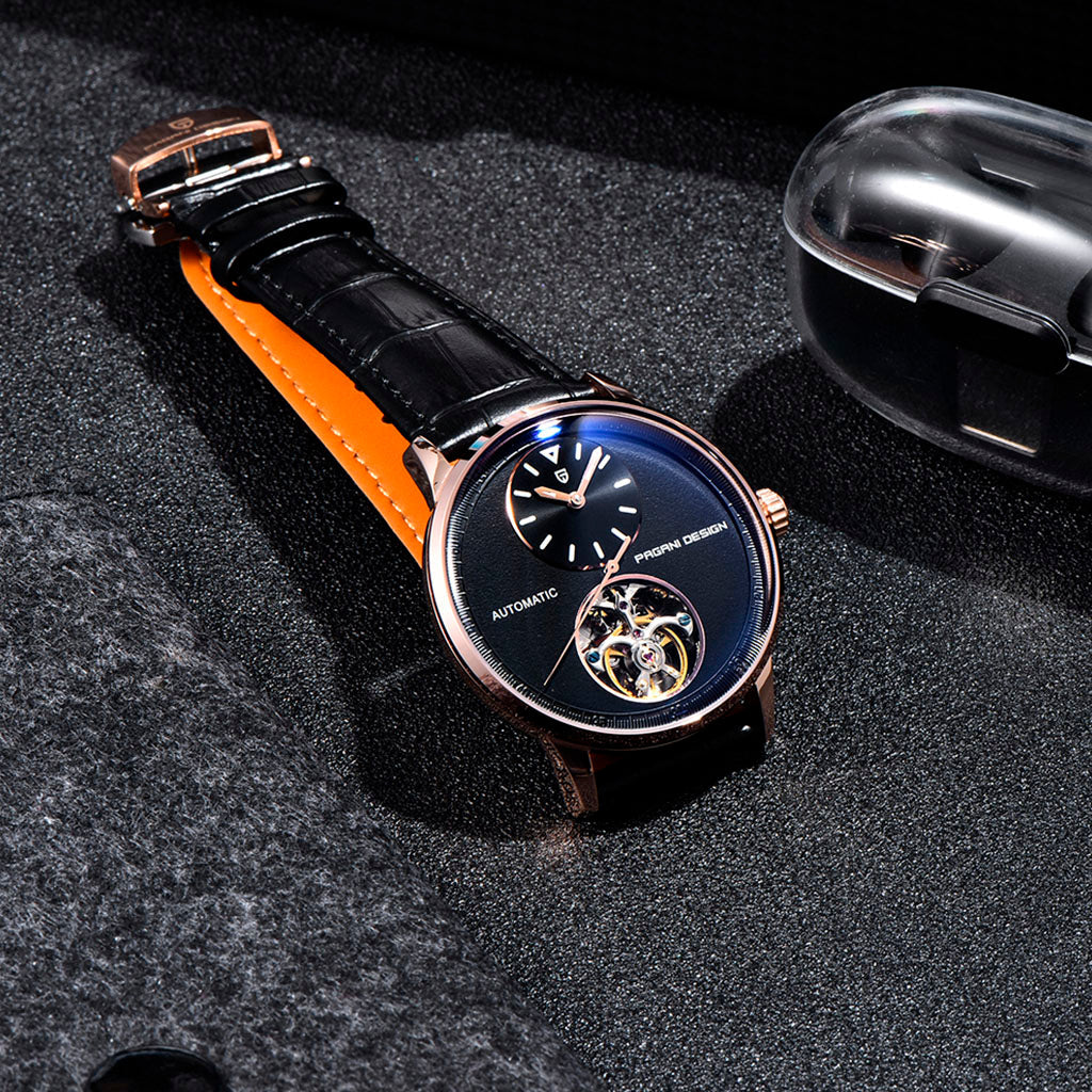 Design Tourbillon Vàng Đen