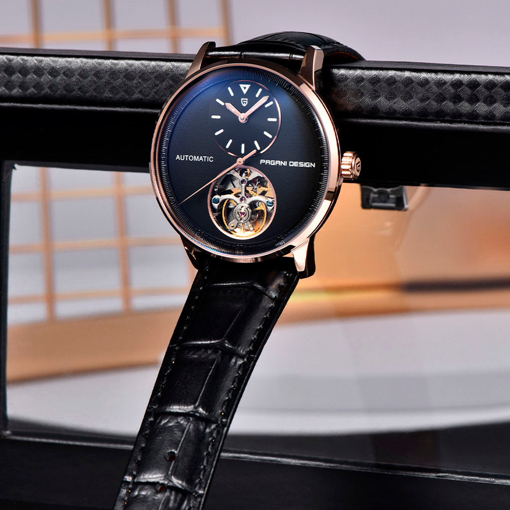 Design Tourbillon Vàng Đen